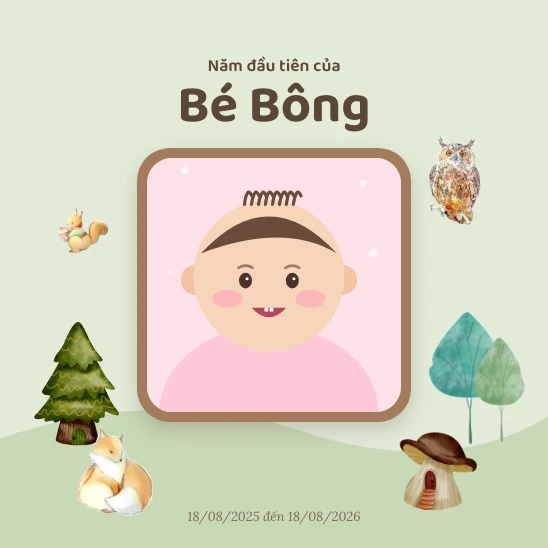 Bìa sách mẫu Khu rừng nhỏ