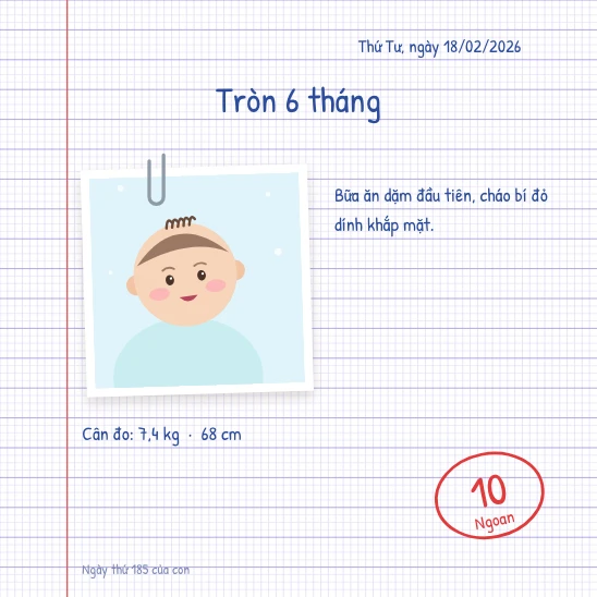 Trang ô ly tím có điểm 10 đỏ